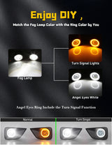 LED Fog Light DRL Turn Signal for Toyota Vios Car Interior Accessory MAGIC COLORM