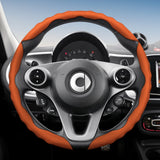 Wavy Sports Leather Steering Wheel Cover Smart Fortwo