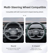 Hyundai Segmented Ventilated Leather Wheel Cover