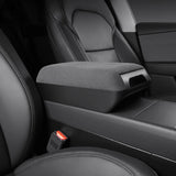 For Tesla Model Y Juniper 2025 2026 Center Console Armrest Organizer Box Heightened Cushion Suede Interior Upgrade for Model