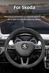 Anti-Slip Segmented Steering Wheel Cover for Skoda Cars Car Interior Accessory Hocasen