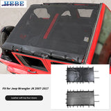 Mesh Roof Sunshade for Jeep Wrangler JK 4-Door 2007-2017 Car Interior Accessory HEBE