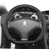 Suede Carbon Cover for Peugeot 208 3008 Car Interior Accessory Hocasen