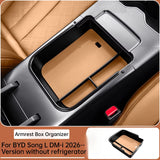 BYD Song L DM i Center Console Lower Layer Storage Box Leather Armrest Box Organizer Auto Interior Accessories Center Console