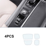 Central Control Gear Button Sticker for Volvo Car Interior Accessory LINGLUYANG 4pcs
