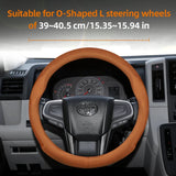 Breathable Leather Steering Wheel Cover for Toyota