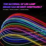 LED EL Wire Ambient Light Strip Universal Car Interior LED Ambient Light MAGIC COLORM