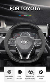 Suede Carbon Fiber Cover for Toyota Corolla RAV4 Car Interior Accessory Hocasen