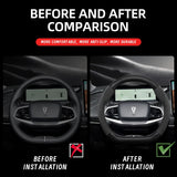 GWM Suede Matte Carbon Fiber Steering Wheel Cover Car Interior Accessory Hocasen