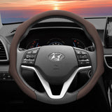 Perforated Leather Steering Wheel Cover for Hyundai Tucson