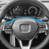 For Honda Accord 10th Gen Facelift & INSPIRE Made of Alcantara Auto Steering Wheel Decorative Frame Trim Sticker Car Accessor