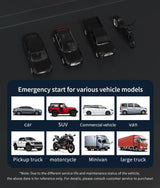 2000A 12V Car Jump Starter Portable Power Bank Battery Charger Emergency Car Booster for 8.0L Gas/7.0L Diesel 12V Car Jump St