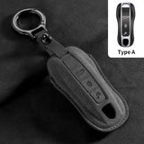 Suede Car Key Case Cover for Porsche Cars