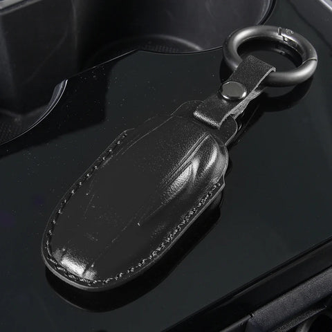 Leather Key Protector Cover for Tesla Model 3 Car Interior Accessory GMUNI