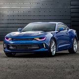 Projector RGB Headlights for Chevy Camaro 14-15 LED Ambient Light vland