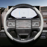 GMC Carbon Fiber Segmented Wheel Cover Silver