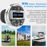 Waterproof Marine Bluetooth Stereo for ATV Car Interior Accessory AKAMATE