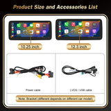 12.3 Inch Wireless CarPlay Android Auto Screen for Mercedes E-Class Android Head Unit wincago