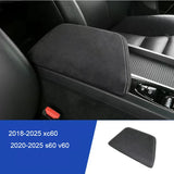 Armrest Box Cover Suede Leather Pad for Volvo XC60 Car Interior Accessory LINGLUYANG xc60v60S60