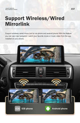 12.3-Inch Wireless CarPlay Multimedia Display for BMW 1 2 Series