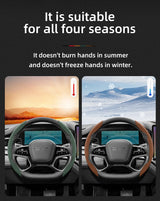 Steering Wheel Cover Anti-Slip Suede for BYD Atto 3