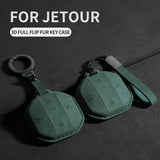 Suede Car Key Case Shell For Jetour Freedom T1 Jetour Freedom T2 Traveller Remote Key Bag Case Fob Protection Keychain Car In