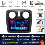 2K QLED Android Head Unit for Renault Sandero Logan 2 2014–2019