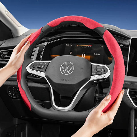 Sports Suede Snap-On Cover for Volkswagen Golf Car Interior Accessory Hocasen