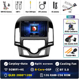 2K QLED Android 15 Multimedia Player for Hyundai i30 2007-2013