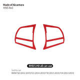 For BMW F20 F21 F30 F34 Steering Wheel Trim Frame Sticker Car Premium Interior Tuning Accessories Made of Alcantara Customizable