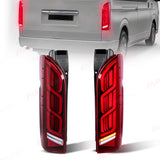 Smoked LED Tail Lights for Toyota Hiace 2005-2018 LED Ambient Light MAGIC COLORM