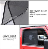 Nylon Sunshade Net for Jeep Wrangler JK 2007 Car Interior Accessory HEBE