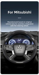 Breathable Leather Steering Wheel Cover for Mitsubishi Car Interior Accessory Hocasen