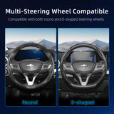 Carbon Fiber Texture Steering Wheel Cover for Chevy Silverado Car Interior Accessory Hocasen