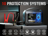 8000A Professional Heavy Duty Car Jump Starter With Air Pump Powerful Car 12V Car Battery Starter Booster Starting Device Car