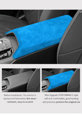 For BMW X3 G45 G48 (2025-) Car Armrest Box Center Console Lid Armrest Cover Accessories Suede Cover Sticker Car Interior Acce