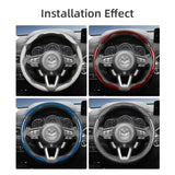 Mazda Carbon Fiber Steering Wheel Cover with Quick Release Car Interior Accessory Hocasen