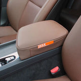 Leather Armrest Pad Heightener for Volvo XC60 S90 Car Interior Accessory LINGLUYANG