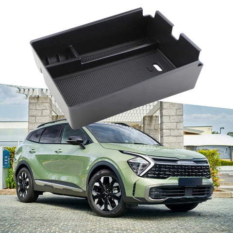 For Kia Sportage NQ5 2022 2023 2024 Storage Box Armrest Box Tray Organizer Central Console Container Holder Accessories Armre