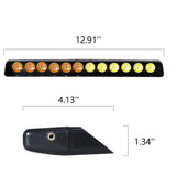 12 LED Strobe Warning Light Universal Auto Windshield LED Ambient Light MAGIC COLORM