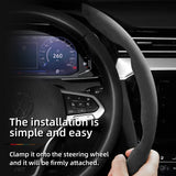 Suede Anti-Slip Steering Wheel Cover for Volkswagen Car Interior Accessory Hocasen