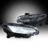 Chrome LED Reflection Headlights for Civic 10th Gen