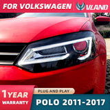 VW Polo Dual Beam Headlights Assembly for 2009-2017 Car Interior Accessory Vland