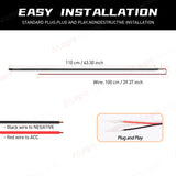 LED EL Wire Ambient Light Strip Universal Car Interior LED Ambient Light MAGIC COLORM
