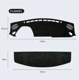 Anti-UV Flannel Dashboard Mat for Toyota GR86 BRZ