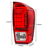 Smoked LED Tail Lights for Toyota Tacoma 2016-2023