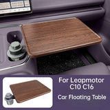 Leapmotor C10 C16 Car Floating Table Tray Rotatable Square Desk For Dining Table Office Tea Interior Accessories
