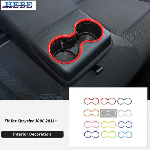 Cup Holder Trim Ring Rear for Chrysler 300C Charger Car Interior Accessory HEBE
