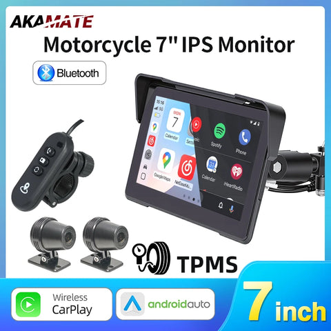7Inch DVR Dashcam GPS with Wireless CarPlay Auto Dashcam AKAMATE