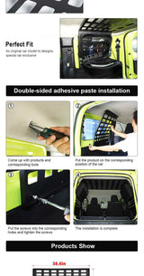 Alloy Trunk Storage Rack for Suzuki Jimny 2-Door 2019 Car Interior Accessory HEBE